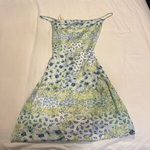 BCBGeneration Paisley Cross Back Mini Dress